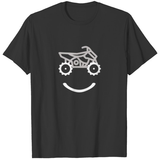 ATV Smile Quad Rider Smile Race Driver UTV Boys H T-shirt