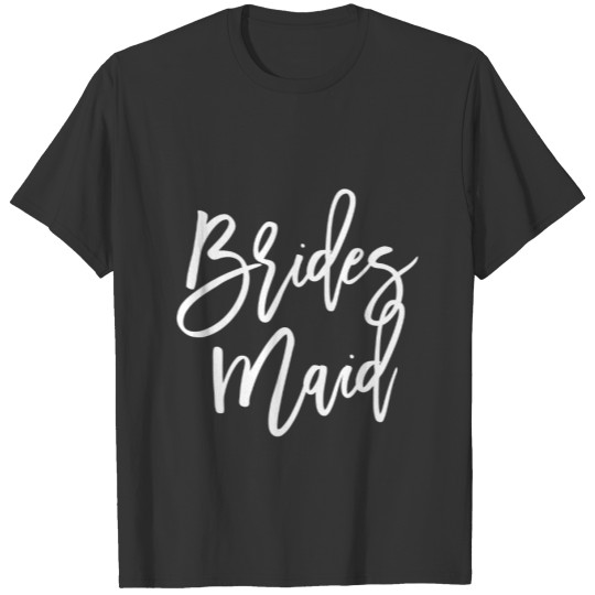 Modern Black White Bridesmaid T-shirt