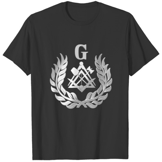 Silver masonry symbol T-shirt