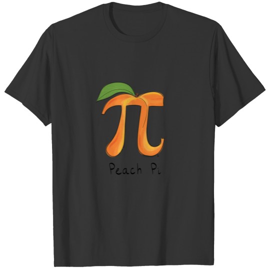 Peach Pi Cute Math Pi Day T-shirt