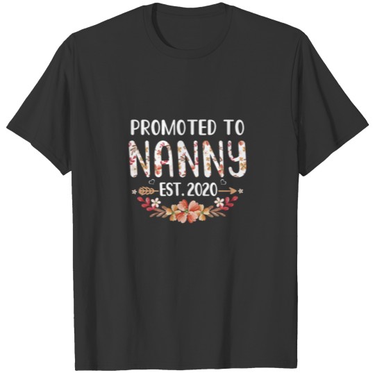 Promoted To Nanny Est 2020 Mothers Day New Nanny T-shirt