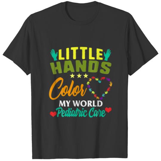 Pediatric Care Little Hands Color My World PEDS Nu T-shirt