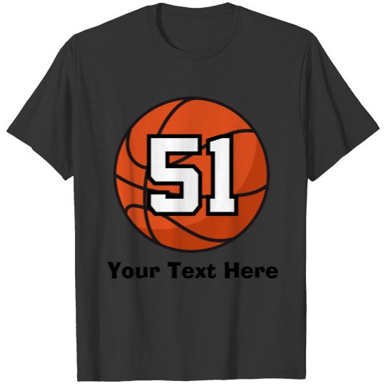 Basketball Player Uniform Number 51 Gift Idea T-shirt