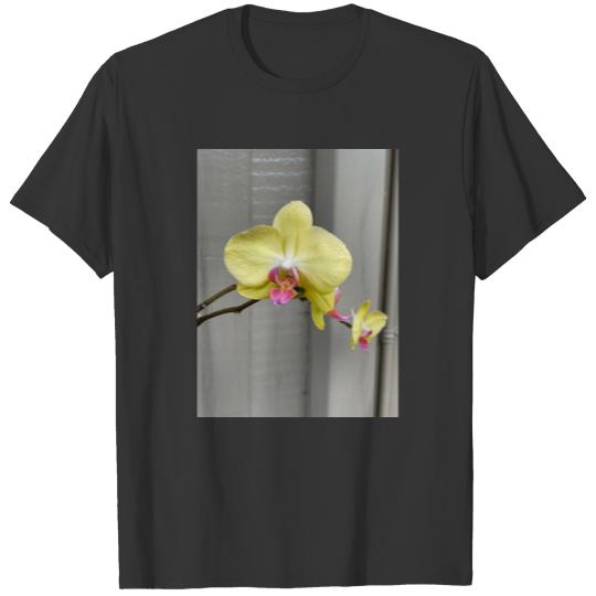 Green Orchid Flower Polo T-shirt