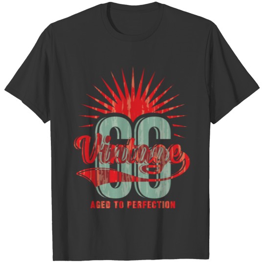 Vintage - aged to perfection. 66th anniversary T-shirt