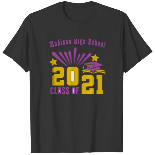 Purple & Gold Class of 2021 Graduation T-shirt