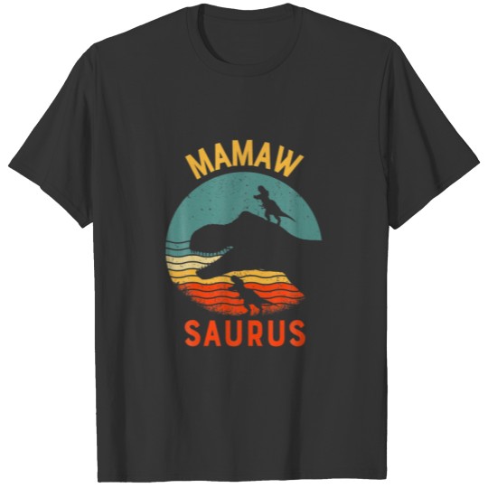 Mamaw Dinosaur Mamawsaurus Matching Family T-shirt