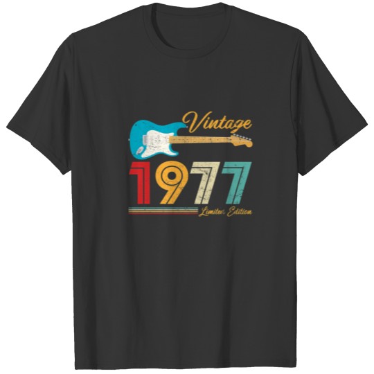 Vintage 1977 Limited Edition 45Th Birthday 40 Year T-shirt