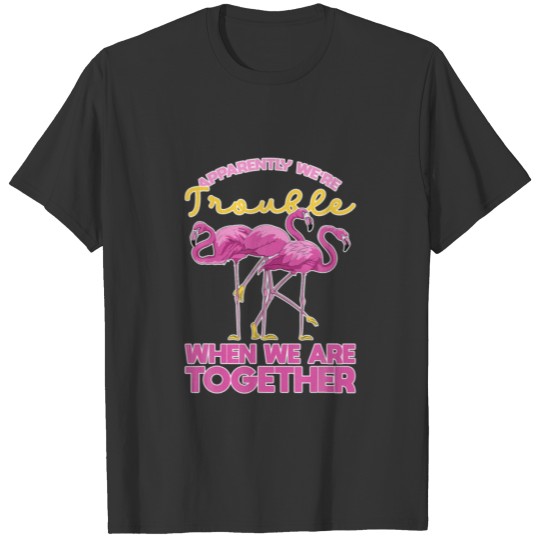 Wildlife Exotic Animal Tropical Bird Funny Pink Fl T-shirt