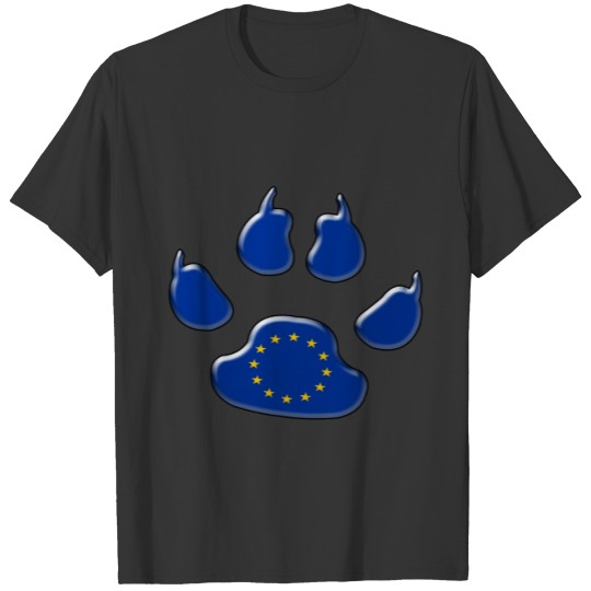 European patriotic dog T-shirt