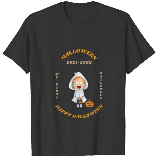 Kids First Halloween Unisex Babies Standard T-shirt