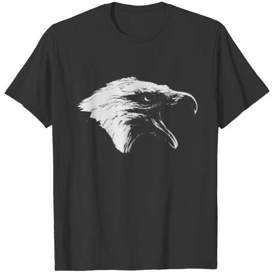 Screaming Bald Eagle in White T-shirt