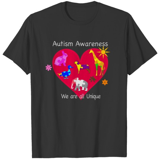Autism Awareness Animals T-shirt