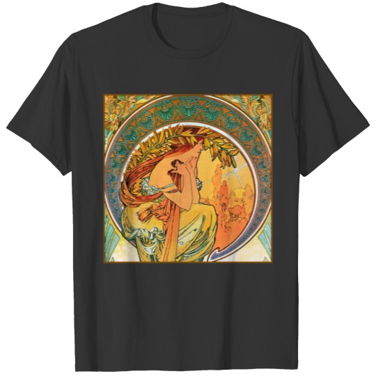 POETRY from the series "The Arts" by Mucha T-shirt