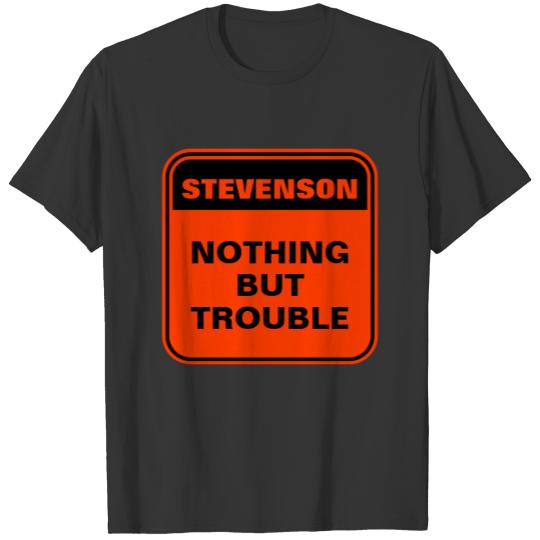 Funny personalized orange nothing but trouble T-shirt