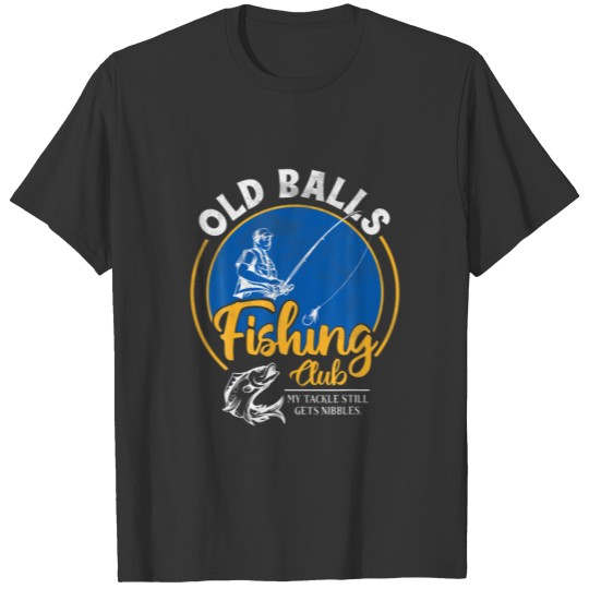 Mens Funny Old Man Fishing Birthday For Over The H T-shirt