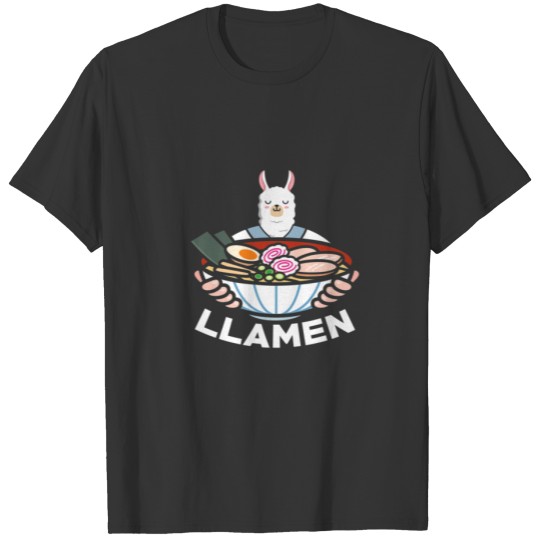 Japanese Llamen Ramen Noodles Kawaii Gift Idea T-shirt