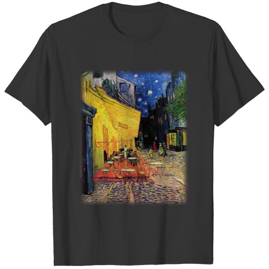 The cafe terrace on the place du forum, Arles, at T-shirt