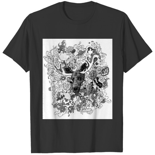 Psychedelic Moose T-shirt