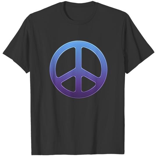 Purple Peace Sign T-shirt