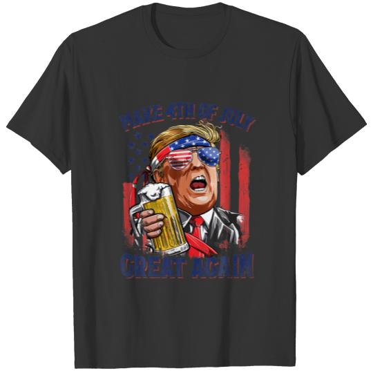 Make 4Th Of July Great Again Funny Trump Men Drink T-shirt