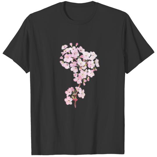 cherry blossom ink and watercolor 2 T-shirt