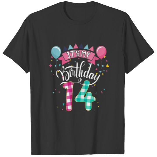 It's My 14Th Birthday 14 Year Old Gift For Girl Te T-shirt