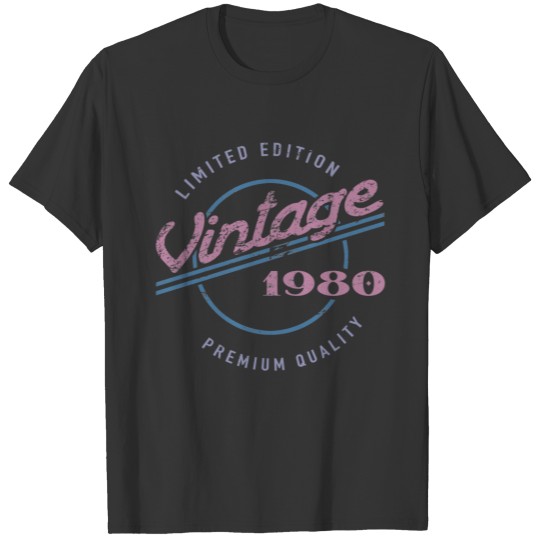 1980 Limited Edition 40th Birthday T-shirt
