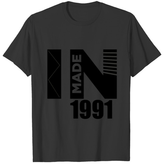 Made In 1991 Birthday Designs T-shirt