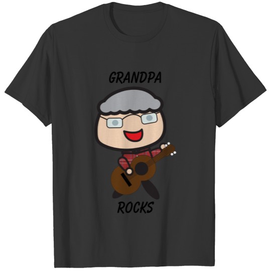 Grandpa Rocks Customizable T-shirt