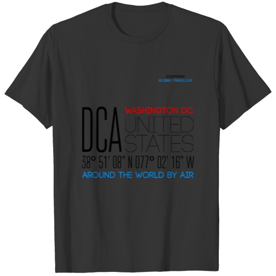 Washington D.C., United States Of America Text Art T-shirt