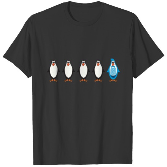 Blue tux penguin T-shirt