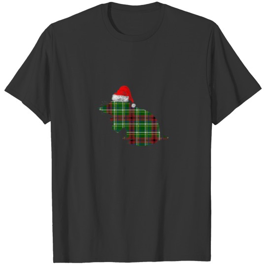 Plaid Mole Santa Hat - Christmas Pajama T-shirt