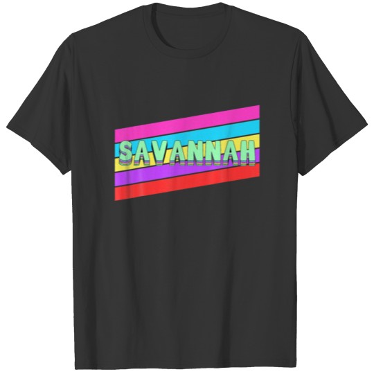 Savannah Georgia Vintage Retro Throwback Gift T-shirt