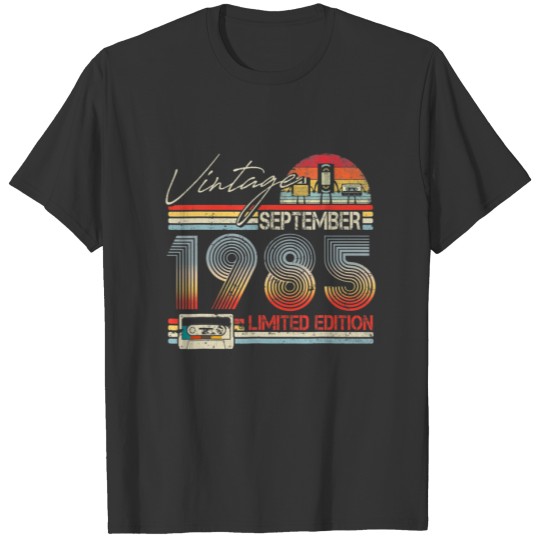 Happy 36Th Birthday Vintage September 1985 36 Year T-shirt
