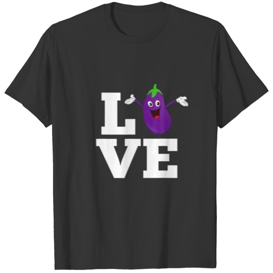 Love Eggplant - Funny Gay Pride Humor LGBTQ T-shirt