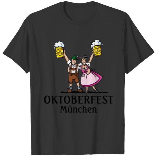 Oktoberfest Beer Couple T-shirt