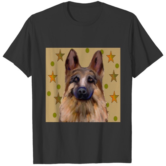 German Shepherd Soldier Art T-shirt