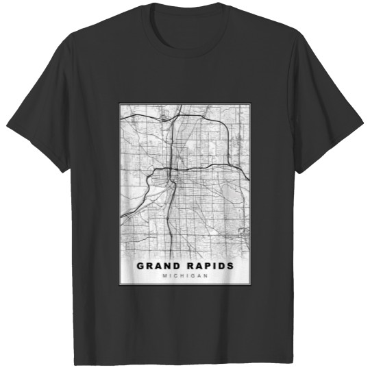 Grand Rapids Map Plus Size T-shirt
