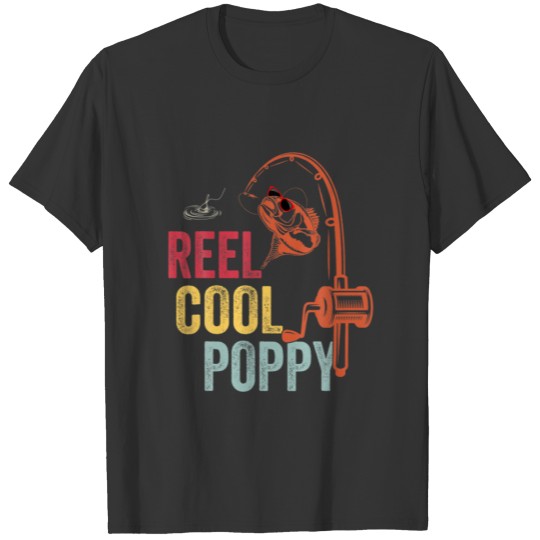 Mens Vintage Sunglasses Reel Cool Poppop Funny Fat T-shirt