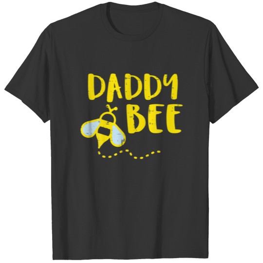 Mens Daddy Bee Family Matching Beekeeping Dad Papa T-shirt