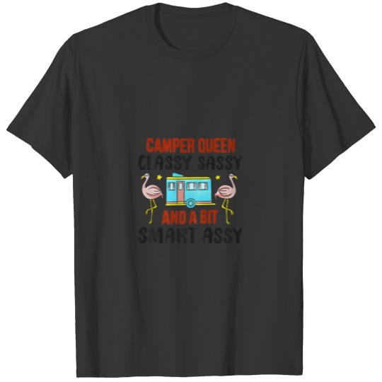 Womens Camper Queen Classy Sassy And A Bit Smart A T-shirt