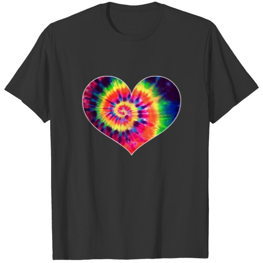 Tie Dyed Valentine's Day - Cute Tye-Dye Heart T-shirt