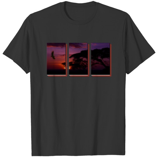 Serengeti Sunset and Vulture T-shirt