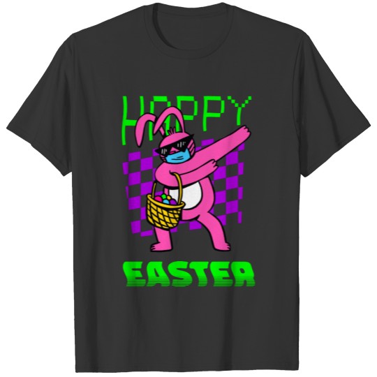 happy easter bunny sunglasses retro vaporwave T-shirt