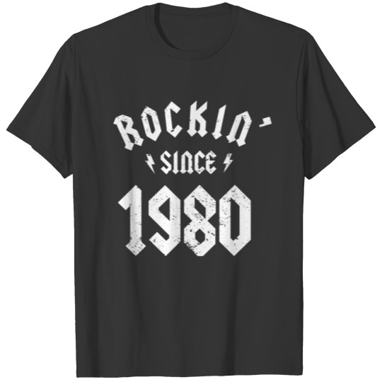 Classic Rock 1980 40th Birthday - Gift for 40 Year T-shirt