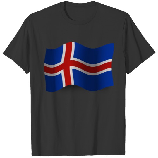 Iceland Waving Flag T-shirt