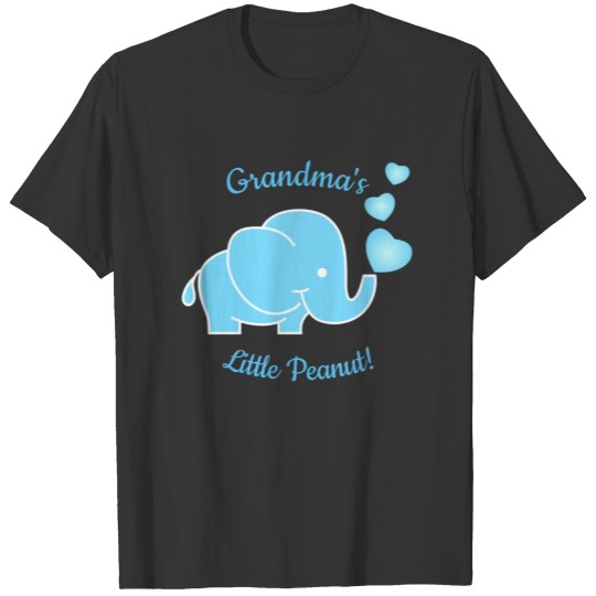 Grandma's Little Peanut in Baby Blue T-shirt