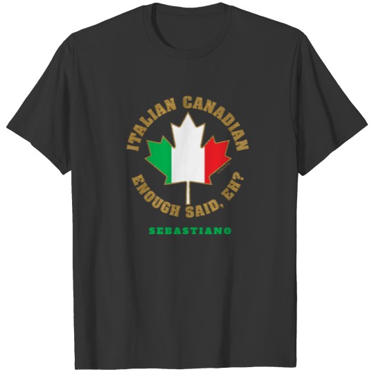 Italian Canadian  Personalized T-shirt