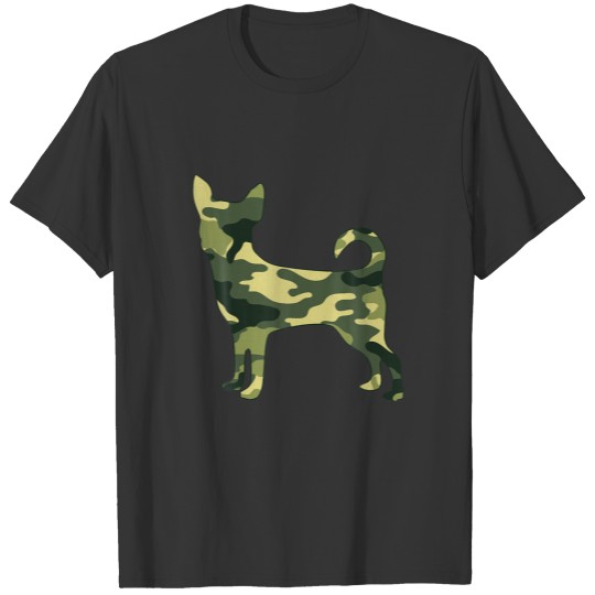 Military Chihuahua Camo Men Print US Dog Pup Veter T-shirt